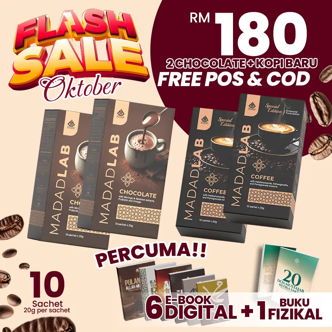 Poster pakej 2 Chocolate + 2 Kopi Baru RM180